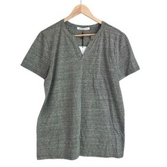 Mika Jaymes Men’s Heather Gray Tri-Blend V-Neck Tee Shirt Size XL NWT