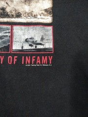 Vintage Y2K Pearl Harbor Shirt Medium World War II Military Tee 2001 Print