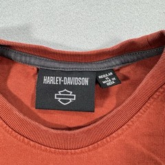 Harley Davidson Orange Men’s Long Sleeve Shirt XL