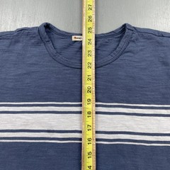 Marine Layer Shirt Mens Medium Slub Cotton Crew Striped Casual Beach Surf Tee T