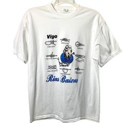 Sailing Knots T Shirt Unisex Medium White Nautical Sailboat Rias Biaxas Spain