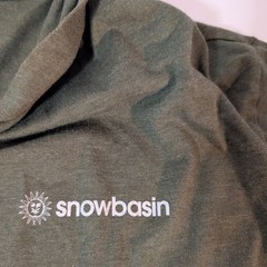 Snowbasin Utah Shirt Ski Resort Map Long Sleeve, Skiing, Snowboard, Ogden, Sz XL