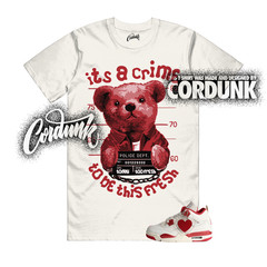 4 Valentines Day Sierra Red Pale Ivory Tough T Shirt Match CRIME