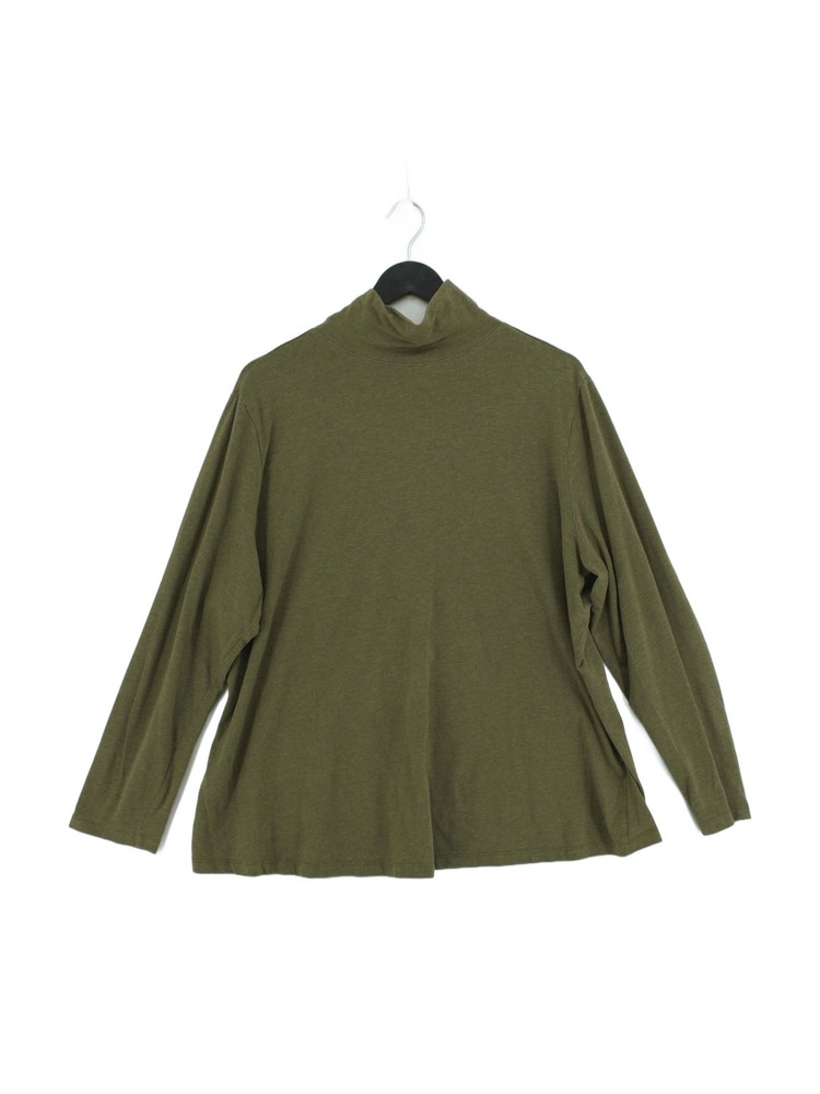 SEASALT CORNWALL Men’s T-Shirt XXS Green Cotton with Elastane Basic