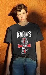 The Templars Band Reprint T-Shirt Punk Oi! Style Black Unisex S-4XL