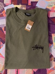 Stüssy Stock Dog Tee Olive • XL