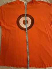 Vintage 90s Pearl Jam Tshirt Orange Target Size XL WORN HARD rare