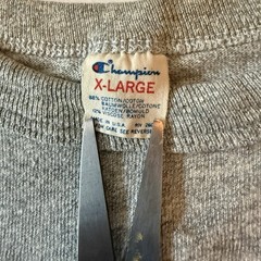Vintage 80s Champion Cotton Rayon Gray Distressed Single Stitch T Shirt Sz XL