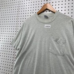 Vintage 90s Gray Pocket Shirt Mens XL BVD Single Stitch Short Sleeve USA