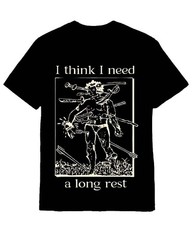 I Think I Need A Long Rest Cotton T-Shirt Funny Shirt For Men Women