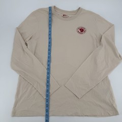 Fjallraven Shirt Mens Large Chalk White 1960 Logo Long Sleeve Cotton Basic
