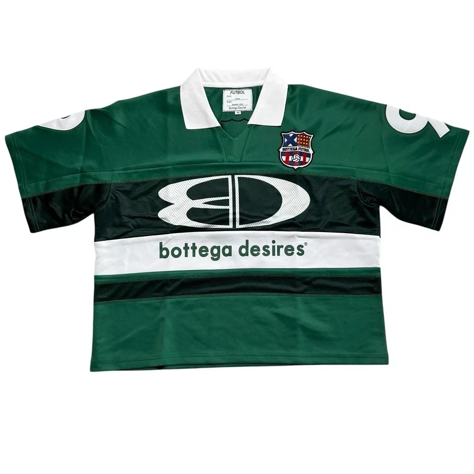 BRAND NEW ALL SIZES – Bottega Desires Futbol Jersey Green