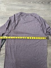 Rhône Atmosphere Long Sleeve Tee Classic Fit Men’s Small Shadow Plum/gray Stone