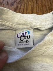 RareVintage Cal Cru Tag Dolphins, Stitched Guantánamo Bay T-Shirt Graphic Cuba S