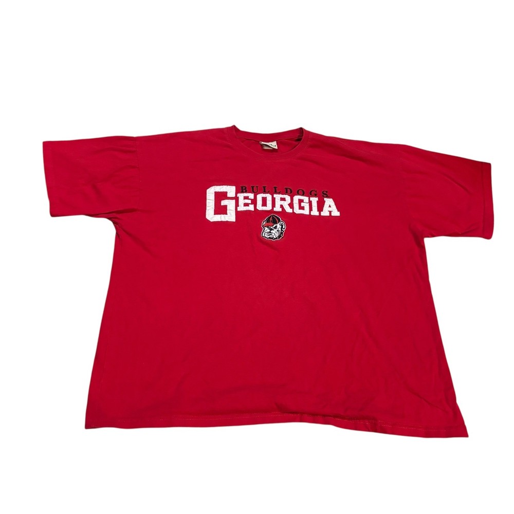 Vintage Georgia Bulldogs T Shirt Old Varsity Brand Red UGA Tee Men’s XXL