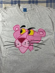 Pink Panther Vintage Fruit of The Loom Big Head T-Shirt 1997 Made In USA Cartoon