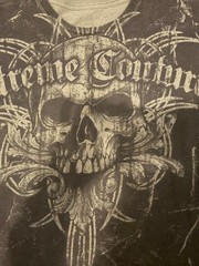 Xtreme Couture Men’s XL Green Skull Graphic Logo Crew Neck Short Sleeve T-Shirt