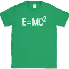 Einstein’s Theory E=MC2 T-Shirt Science Theoretical physicist Math Tee