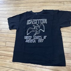 Led Zeppelin Shirt Vtg Y2k ALLSTYLE Men L Black Classic Rock Music Band Tee 42″