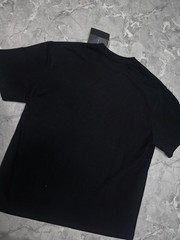 PRADA Men’s Black L Crew Neck Short Sleeve Logo Graphic Print T-Shirt