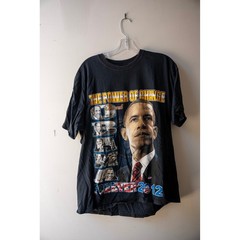 Vintage Barack Obama 2012 T-Shirt The Power of Change I Got Your Back Black XL
