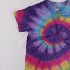 Gildan Tie Dye T Shirt Unisex Adult Small Rainbow Spiral Heavy Cotton New