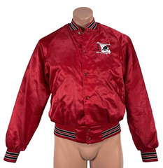 Vintage Missouri USA Wrestling Red Satin Jacket Small National Team Rare