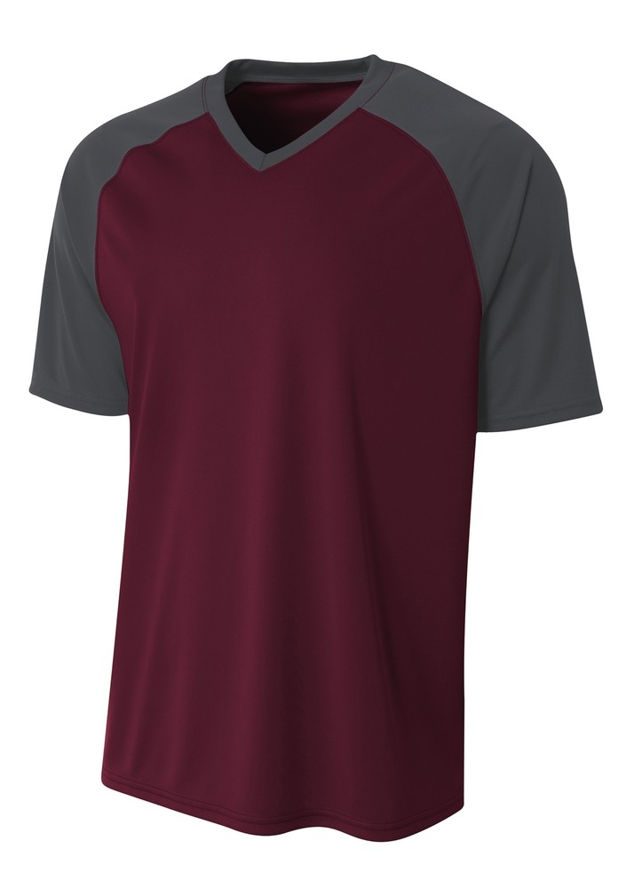A4 Short Sleeve Moisture Wicking Dri-Fit Strike Raglan Jersey T-Shirt – N3373