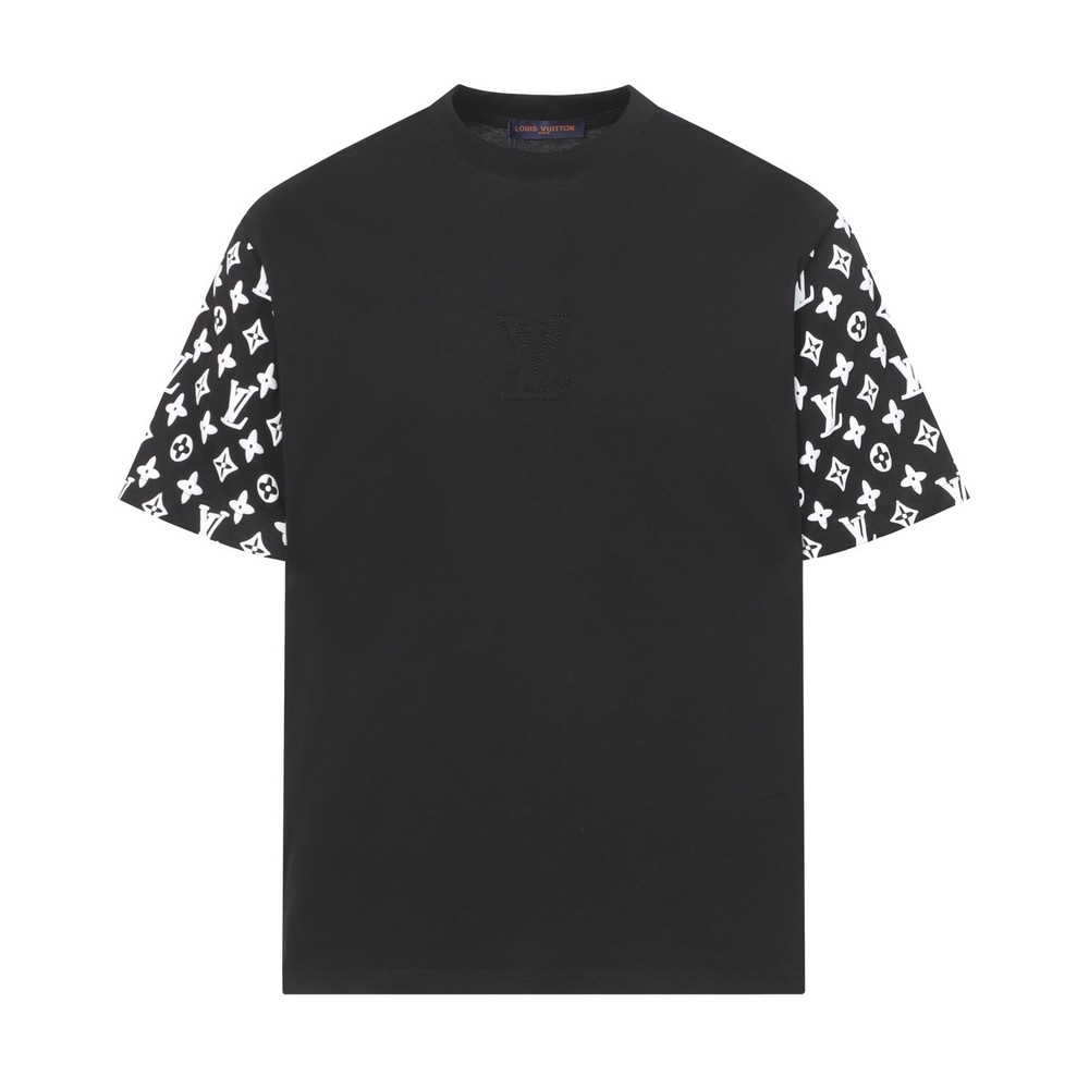 men casual round neck short sleeve men black T-shirt size M/L/XL
