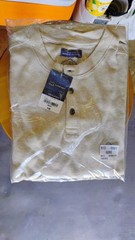 Thermal Henley Classic Fit Waffle Knit Fabric Washed For Softness Stretch