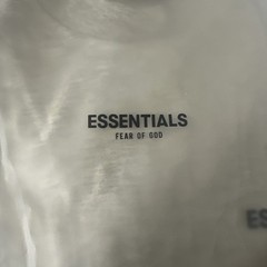 Essentials Fear Of God Short Sleeve T-shirt Light Oatmeal Men’s Size XXSmall
