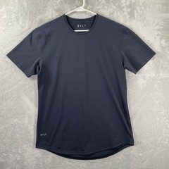 BYLT T-Shirt men’s Large Drop Cut Lux Short Sleeve Blue Premium Basics Lifestyle
