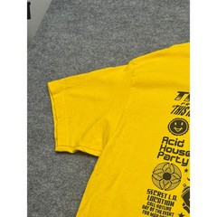 The Hundreds Acid House Party Graphic T-Shirt Yellow Mens XL Streetwear 2022