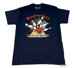 New Budweiser Bowling Bud Beer Classic Men’s Vintage T-Shirt