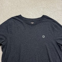 PRETTY GREEN Men’s Charcoal/Marl Grey Cotton T-Shirt Embroidered Logo Top XXL