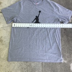 Jordan Jumpman Men XL Shirt Michael Jordan Logo Crew Neck Heather Gray