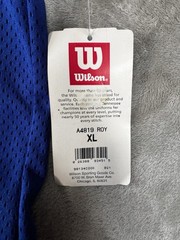 Wilson Mesh Football Retro Jersey mens XL USA VTG Y2K 90s blank T-Shirt Roy Blue