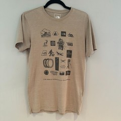 The North Face Tan Graphic T Shirt Berkeley California Gorpcore Mens Small