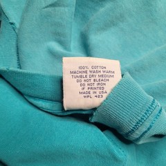 Vintage Levi’s T-Shirt Large Blue Teal Single Stitch Take A Number 501 1993 USA