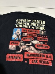 Beyonce Cowboy Carter Shirt Black Large Rodeo Chitlin Circuit Tour R&B Country