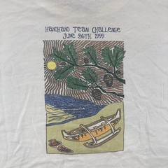 Vintage Hang Ten Shirt Mens XL White Fruit Of The Loom Beer 1999 Tee
