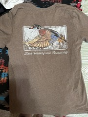 12 DUX Waterfowl Company Men’s Duck Hunting Graphic Tees M Crew Neck Cotton Knit