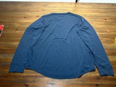 Orchard & Broome Peru Pima Cotton Stretch Tee Medium Navy Blue Designer
