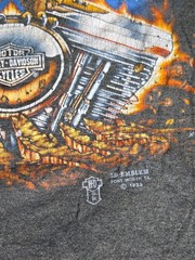 VTG Y2K T-Shirt Lot OF 12 Harley Davidson 3D Emblem Lightning Thunder Mens L-2XL