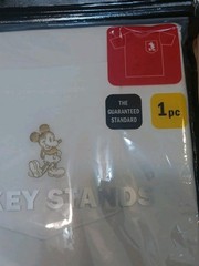 ” Mickey Stands ” Pocket Tee Mens Medium Sort Sleeve Shirt New Old Stock !
