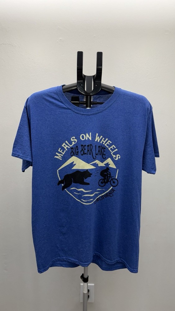 Fruit of the Loom Meals on Wheels Big Bear Lake California Graphic T-Shirt Large