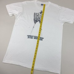 Vintage West African Stilt Dancer Shirt Mens XL White BVD Single Stitch 80s