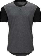 Mens 3 Pack Cotton Longline Crewneck T-Shirts Casual Hipster Fit Tee Set