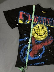 Chinatown Market Smiley Spiderman Originals Graphic Happy Fun Gaming T Shirt L
