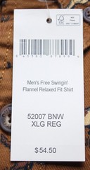 Duluth Trading Co Men’s Free Swingin’ Flannel Shirt DH3 Bourbon Brown XL NWT